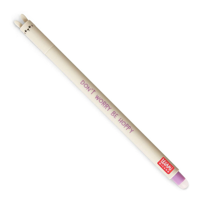 Stylo à Encre Gel Effaçable Bunny « Don't Worry Be Hoppy » - Erasable Pen