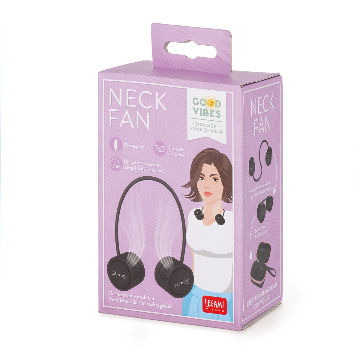 Ventilateur de Cou Rechargeable
