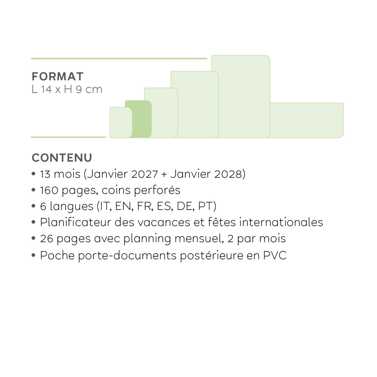 Agenda 13 Mois Semainier Format Album Small 2027 - Sunrise Lover