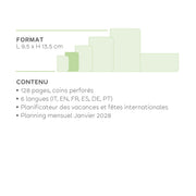 Agenda 12 Mois Semainier Small 2027 - Cosmic Lilac