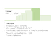 Agenda 12 Mois Semainier Format Maxi 2027 - Raspberry Jam