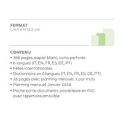 Agenda 12 Mois Journalier Photographique Small 2027 - Travel Stickers