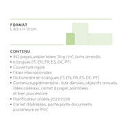 Agenda 12 Mois Journalier Small À Spirale 2027 - Croissant