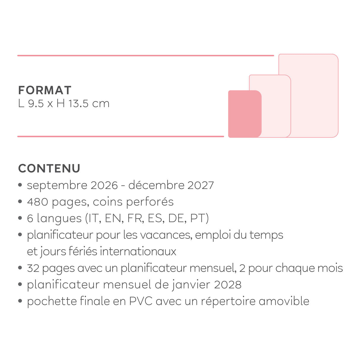 Agenda 2026/2027 Journalier Photographique 16 Mois - Flowers - Small