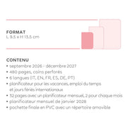 Agenda 2026/2027 Journalier Photographique 16 Mois - Panda - Small