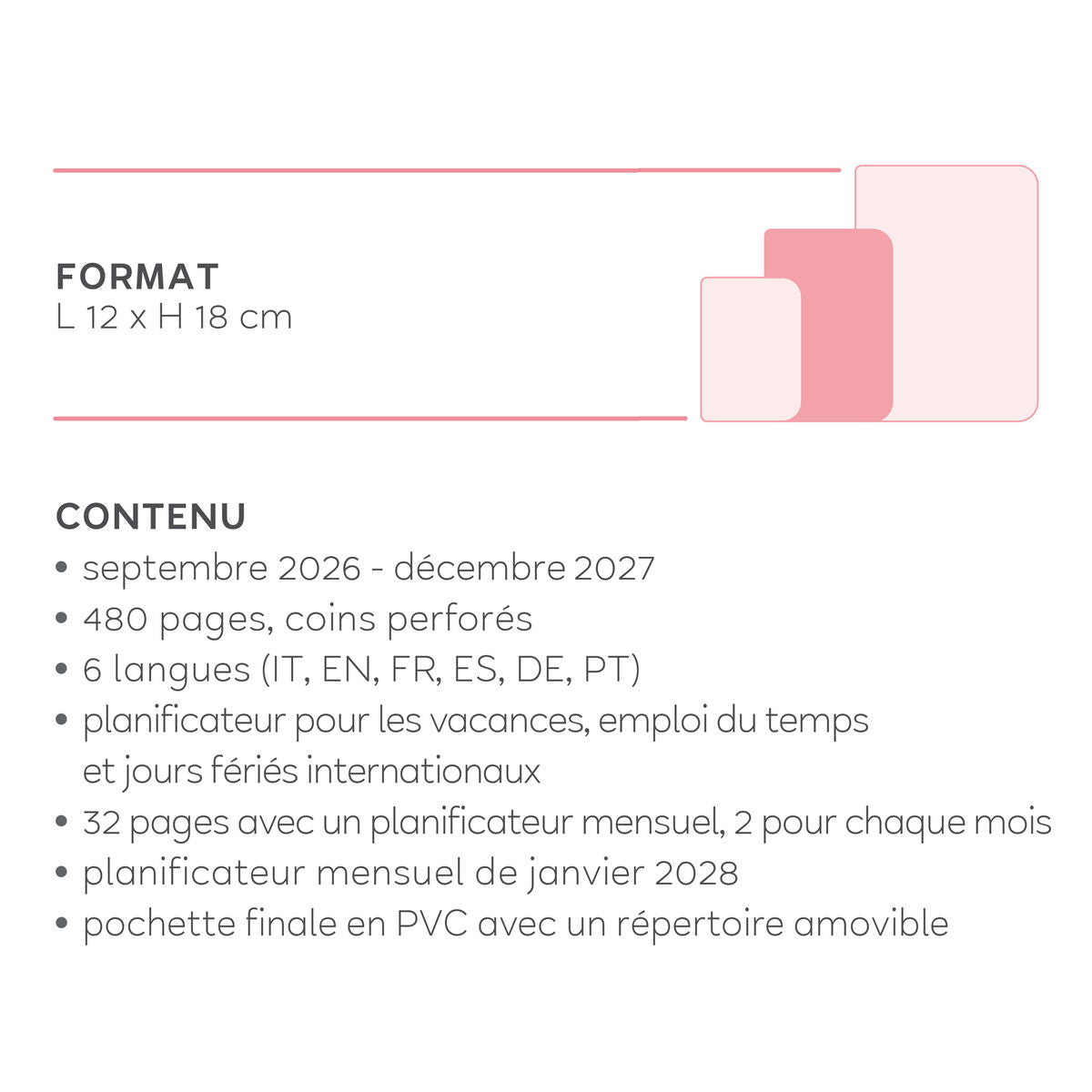 Agenda 2026/2027 Journalier Photographique 16 Mois - Daisy - Medium