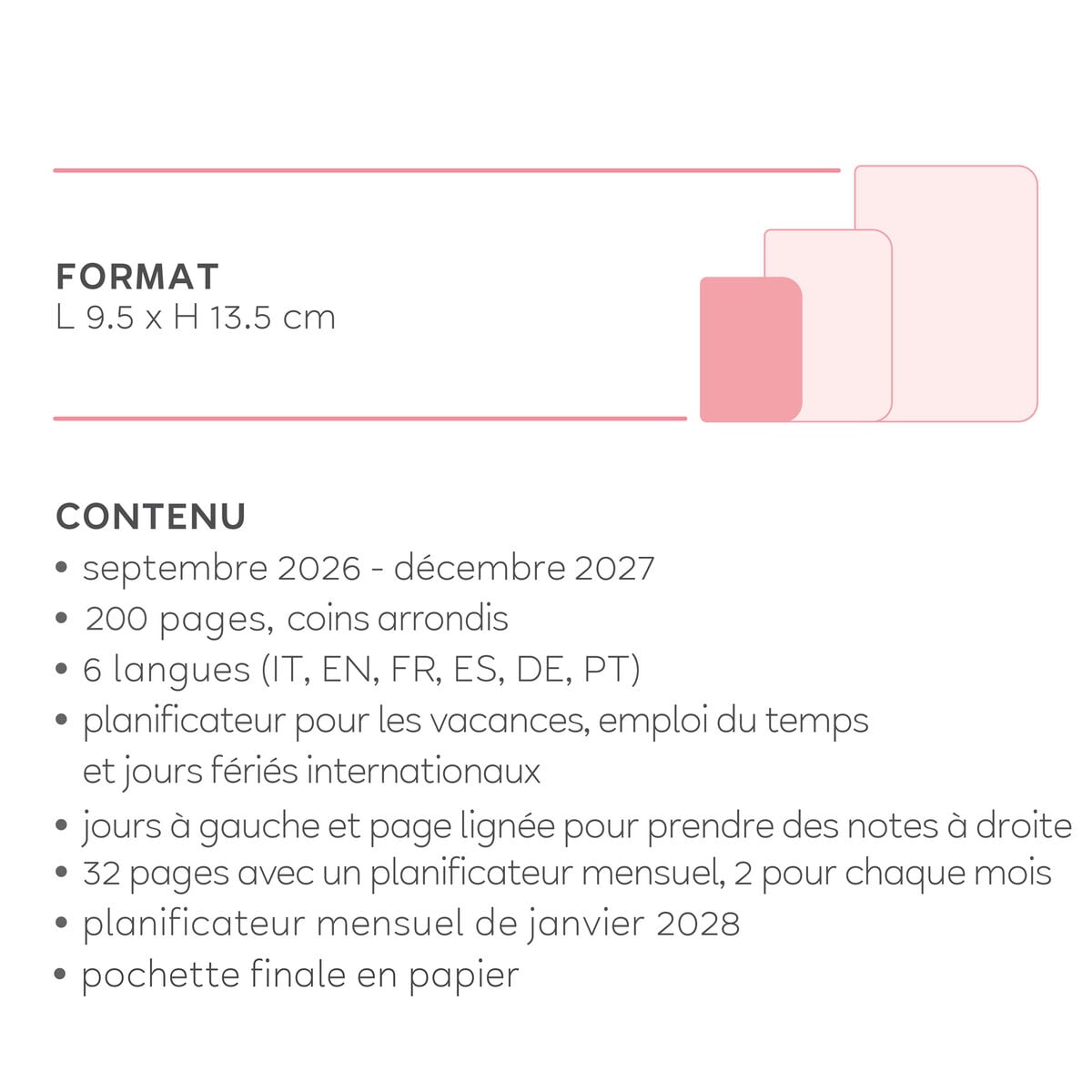 Agenda 2026/2027 Semainier Photographique 16 Mois - Travel Stickers - Small Avec Section pour Notes