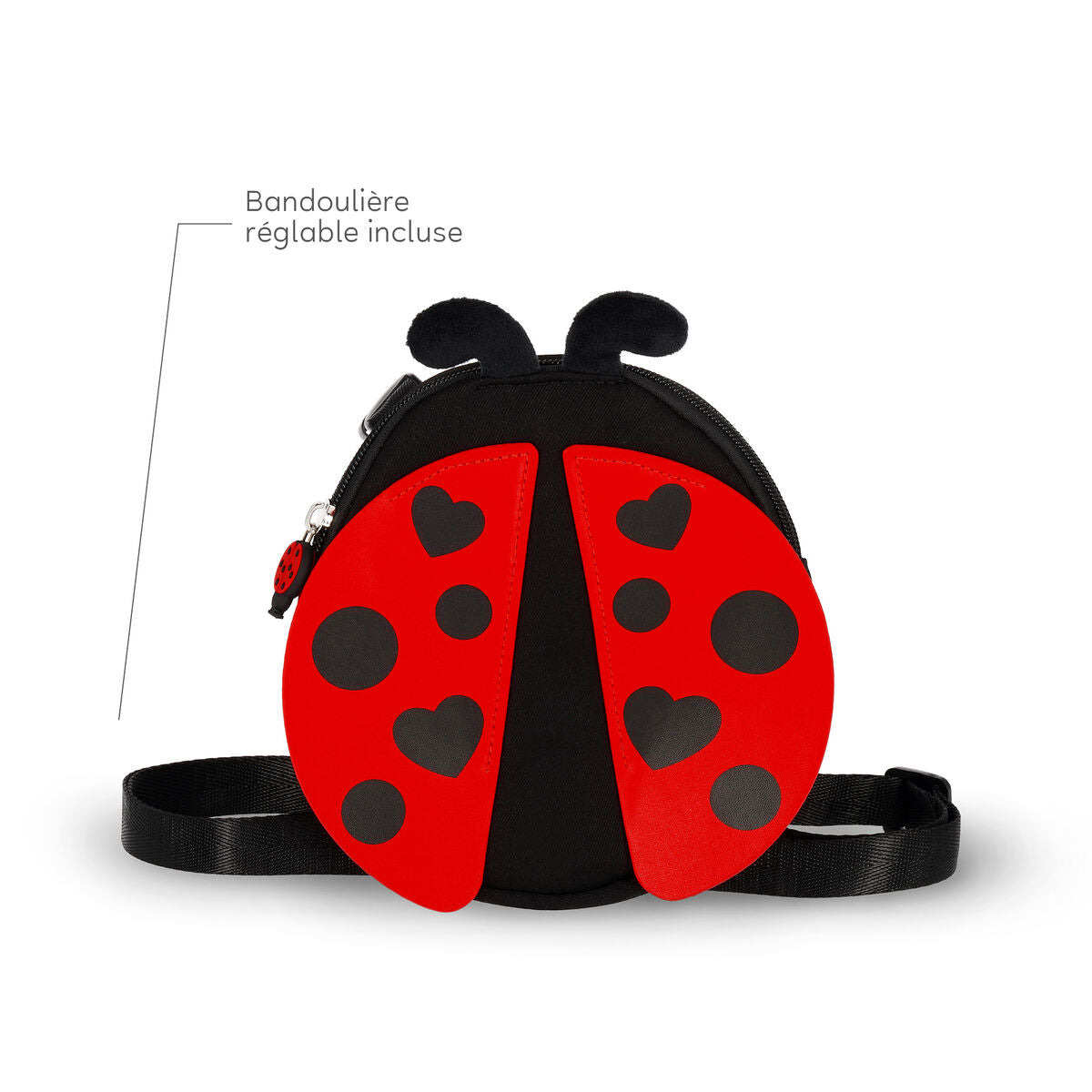 Sac à dos 2 en 1 avec Sac Frontal Amovible Ladybug - So Cute!