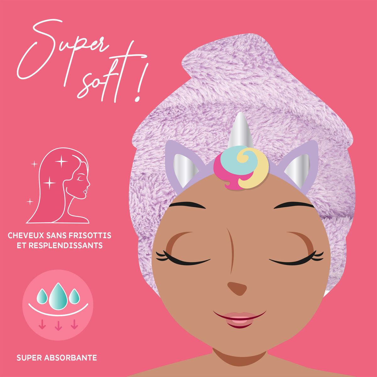 Serviette Turban à Cheveux Unicorn - Love My Hair