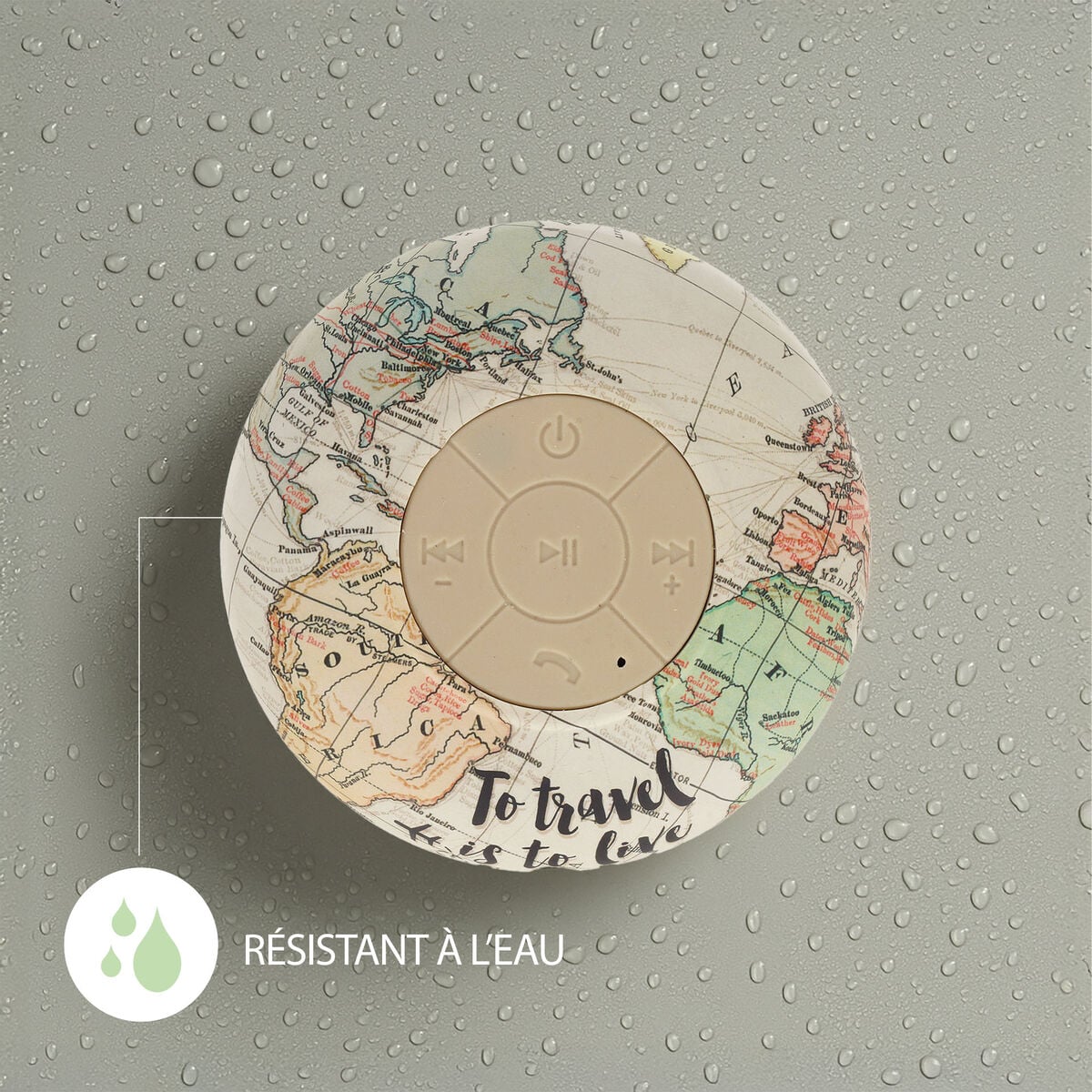 Haut-Parleur et Enceinte Bluetooth® Résistant à l’Eau Travel - Singing In The Shower
