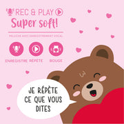 Peluche avec Enregistrement Vocal - Super Soft Rec&Play
