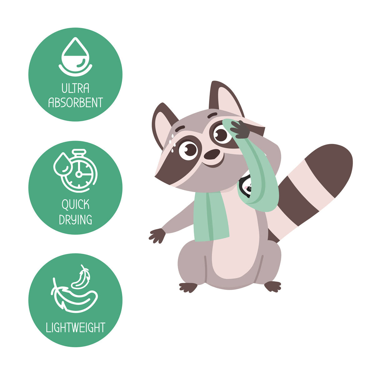 Serviette de Fitness Panda - Fitness Towel