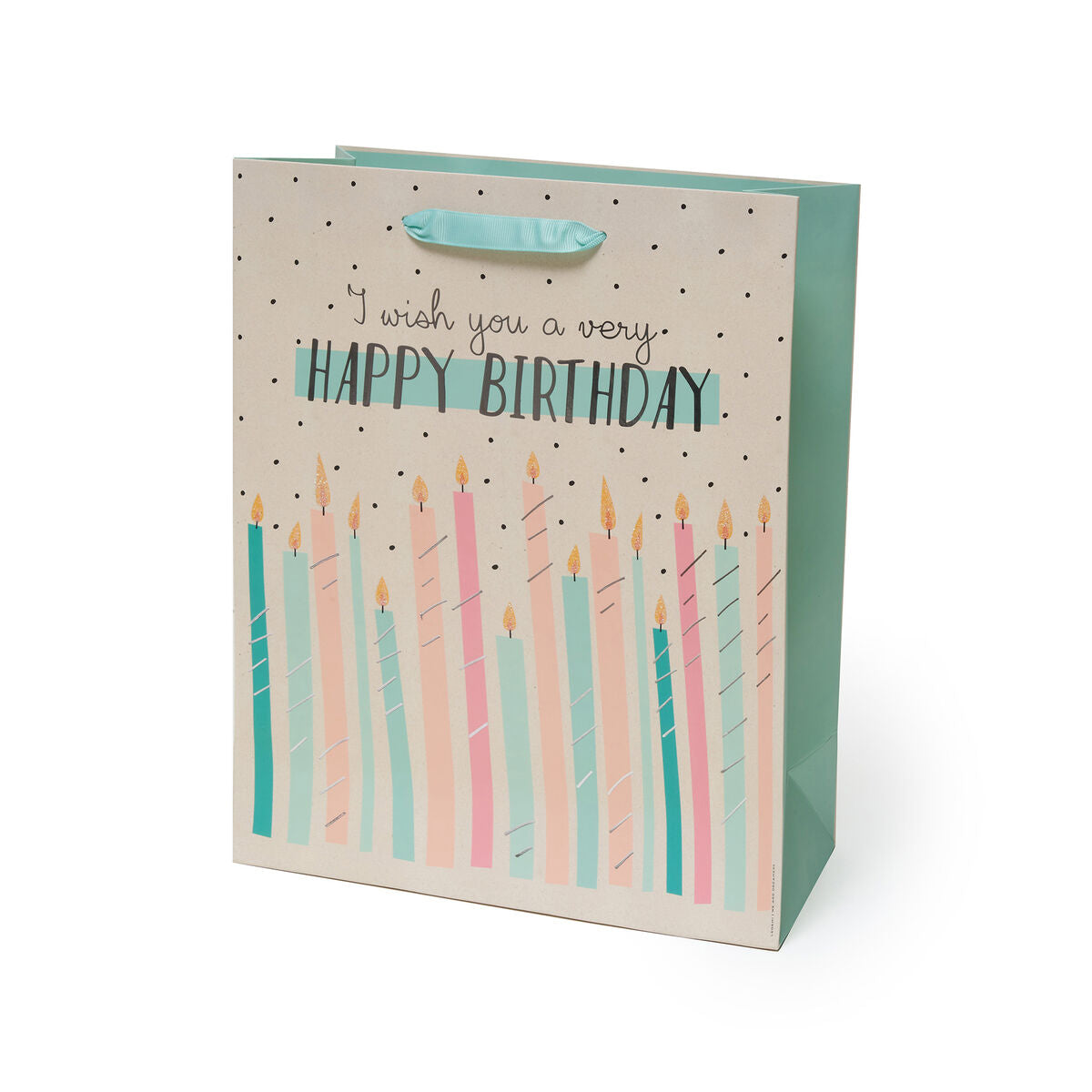 Sac Cadeau d-Anniversaire Bougies - Grandes