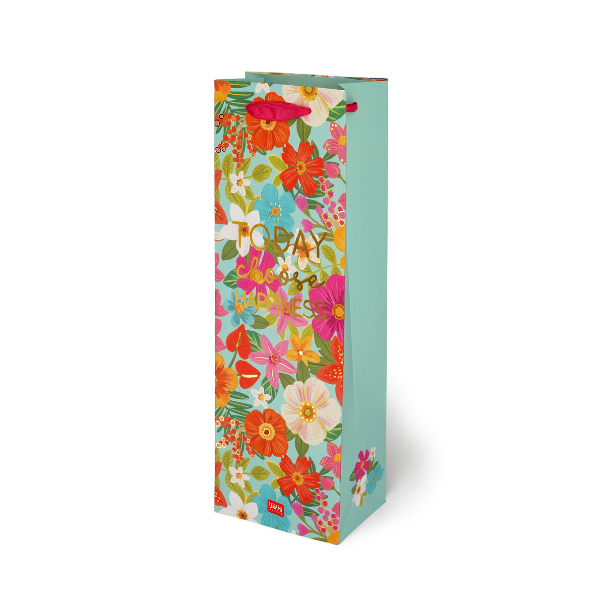 Fleurs Sac Cadeau - Bouteille
