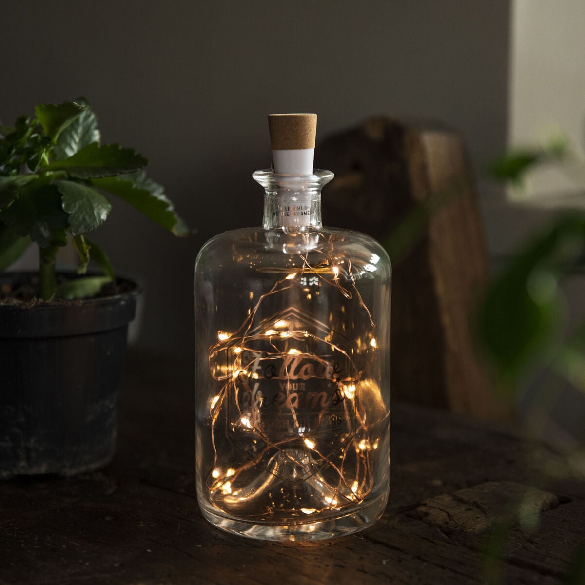Guirlande en Bouteille avec Lumière LED - Jar Of Stars