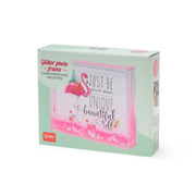 Cadre Photo à Paillettes - Pink Flamingo - Glitter Photo Frame