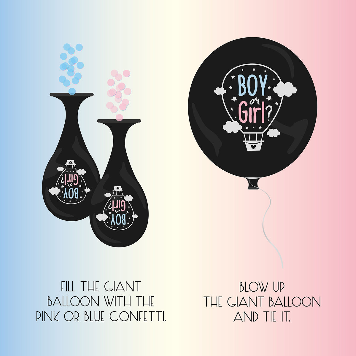 Kit pour Gender Reveal Party