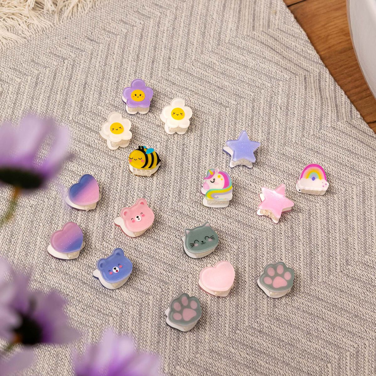 Set de 4 Mini Barrettes à Cheveux Teddy - Clip me up!
