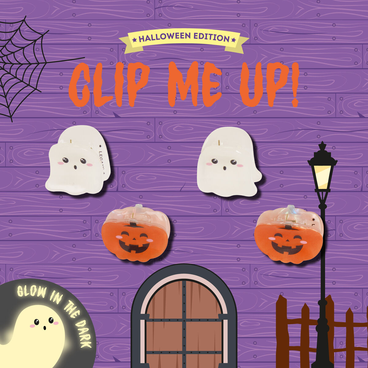 Set de 4 Mini Barrettes à Cheveux d'Halloween - Clip Me Up!