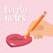 Bloc-Notes Adhésif Heart - Lovely Notes