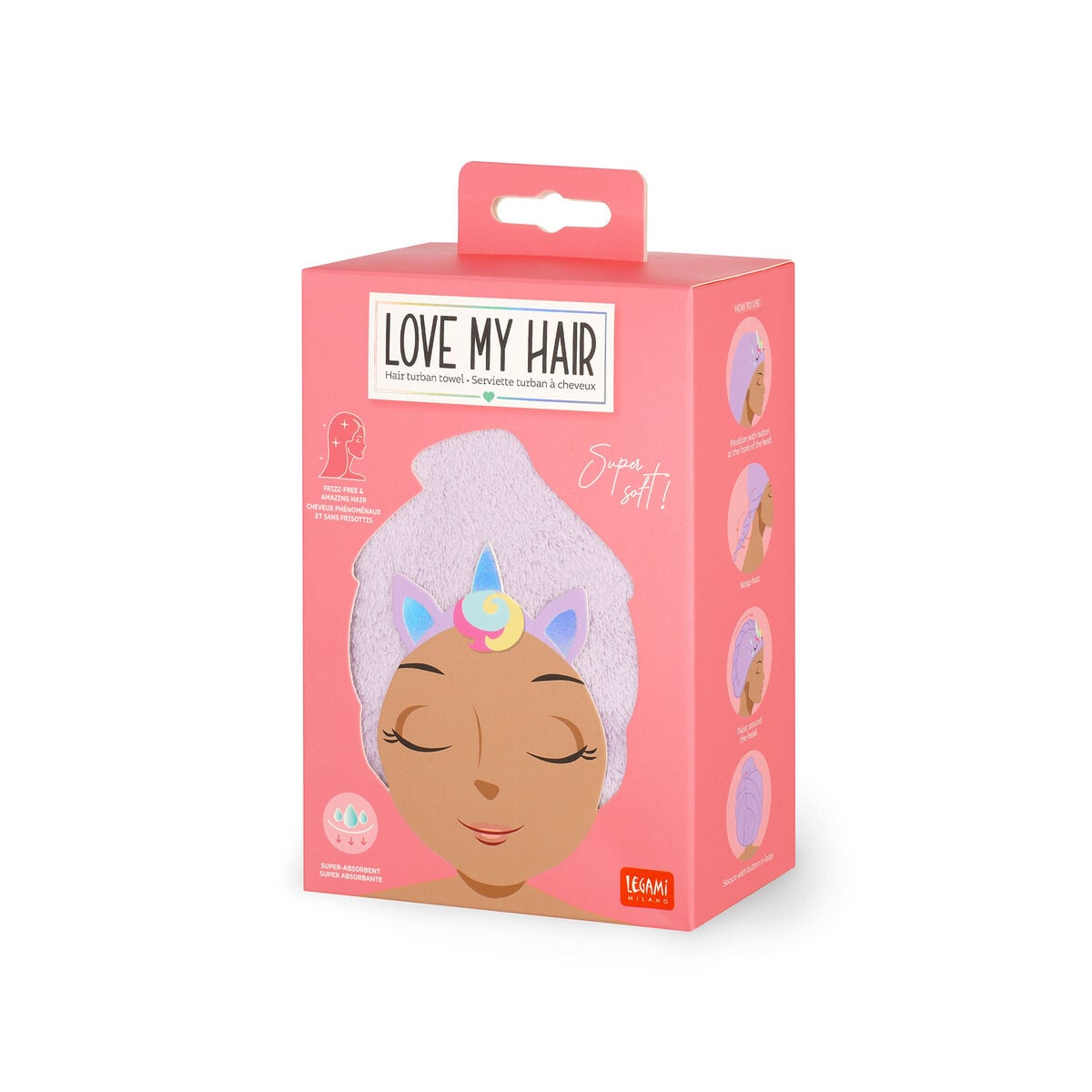 Serviette Turban à Cheveux Unicorn - Love My Hair