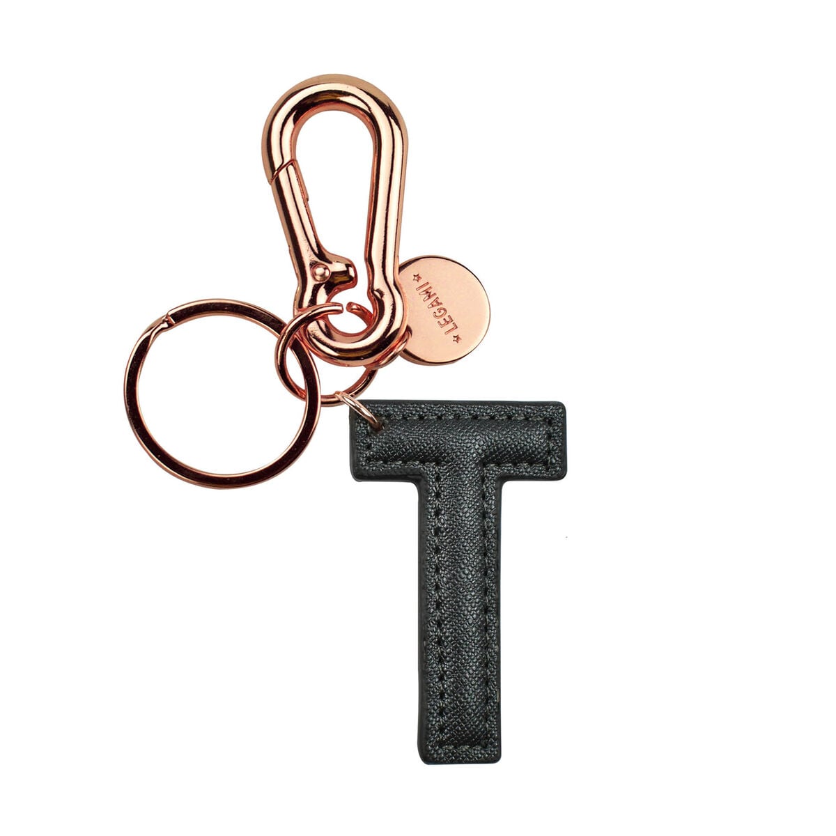 Porte-Clés avec Lettre Initiale - T / Black - My Initial