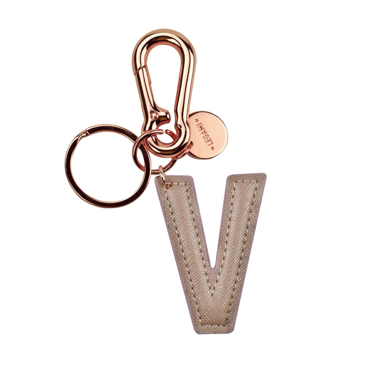 Porte-Clés avec Lettre Initiale - V / Rose Gold - My Initial