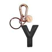 Porte-Clés avec Lettre Initiale - Y / Black - My Initial