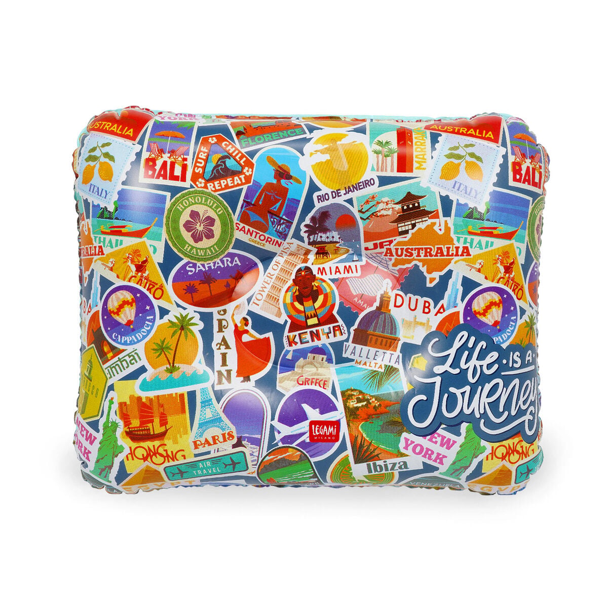 Stickers Voyage Gonflable Coussin - Oreiller gonflable