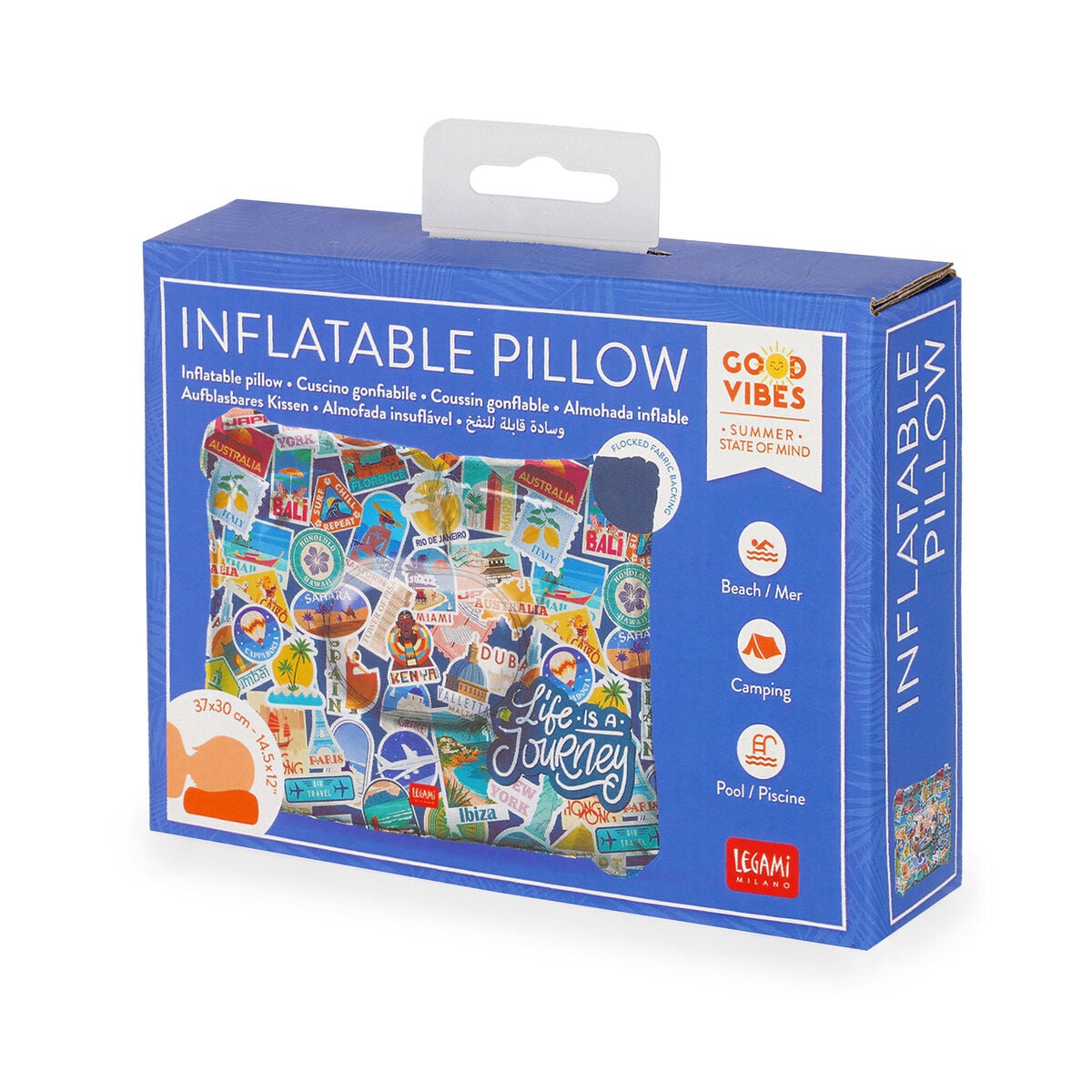 Coussin Gonflable Travel Stickers - Inflatable Pillow