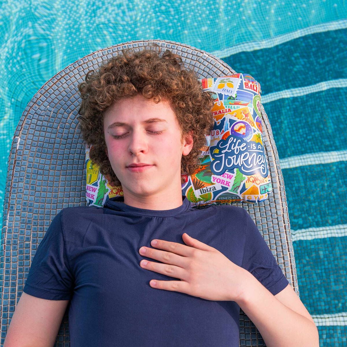 Coussin Gonflable Travel Stickers - Inflatable Pillow