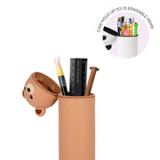 Trousse 2 en 1 en Silicone Teddy Bear « Dream Big » - Kawaii