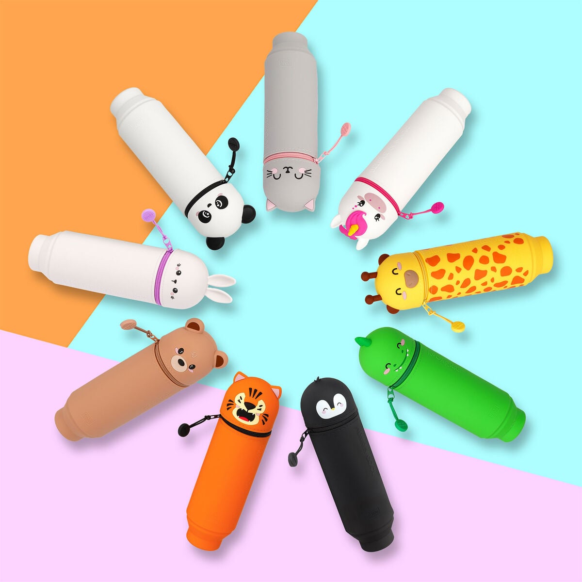 Trousse 2 en 1 en Silicone Teddy Bear « Dream Big » - Kawaii
