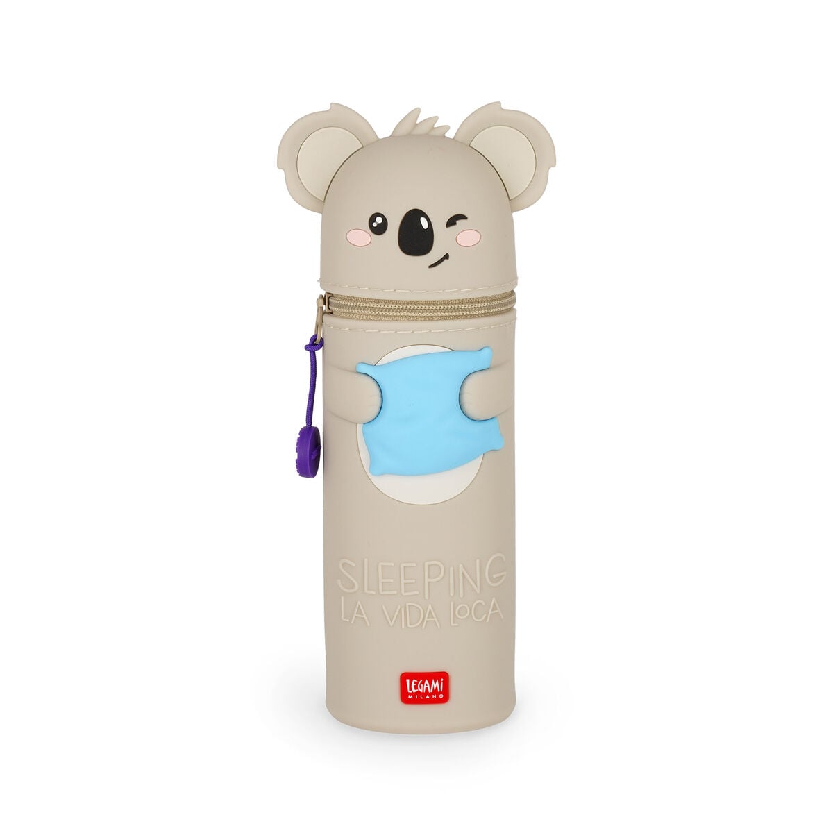 Trousse 2 en 1 en Silicone Koala « Dormir la Vida Loca » - Kawaii
