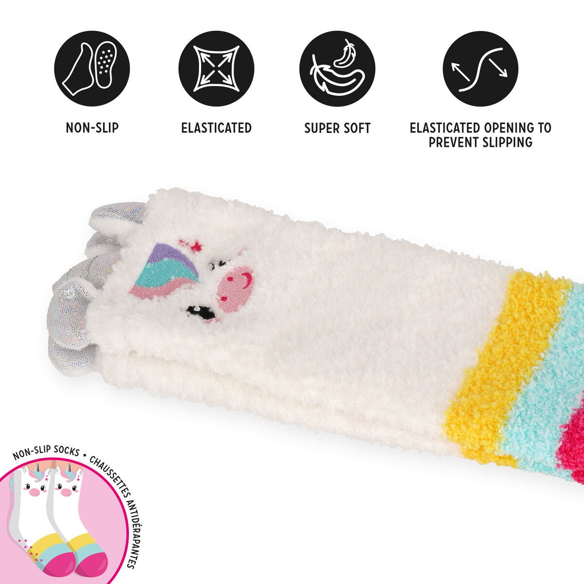 Chaussettes Antidérapantes Enfant Unicorn - It's a Match!
