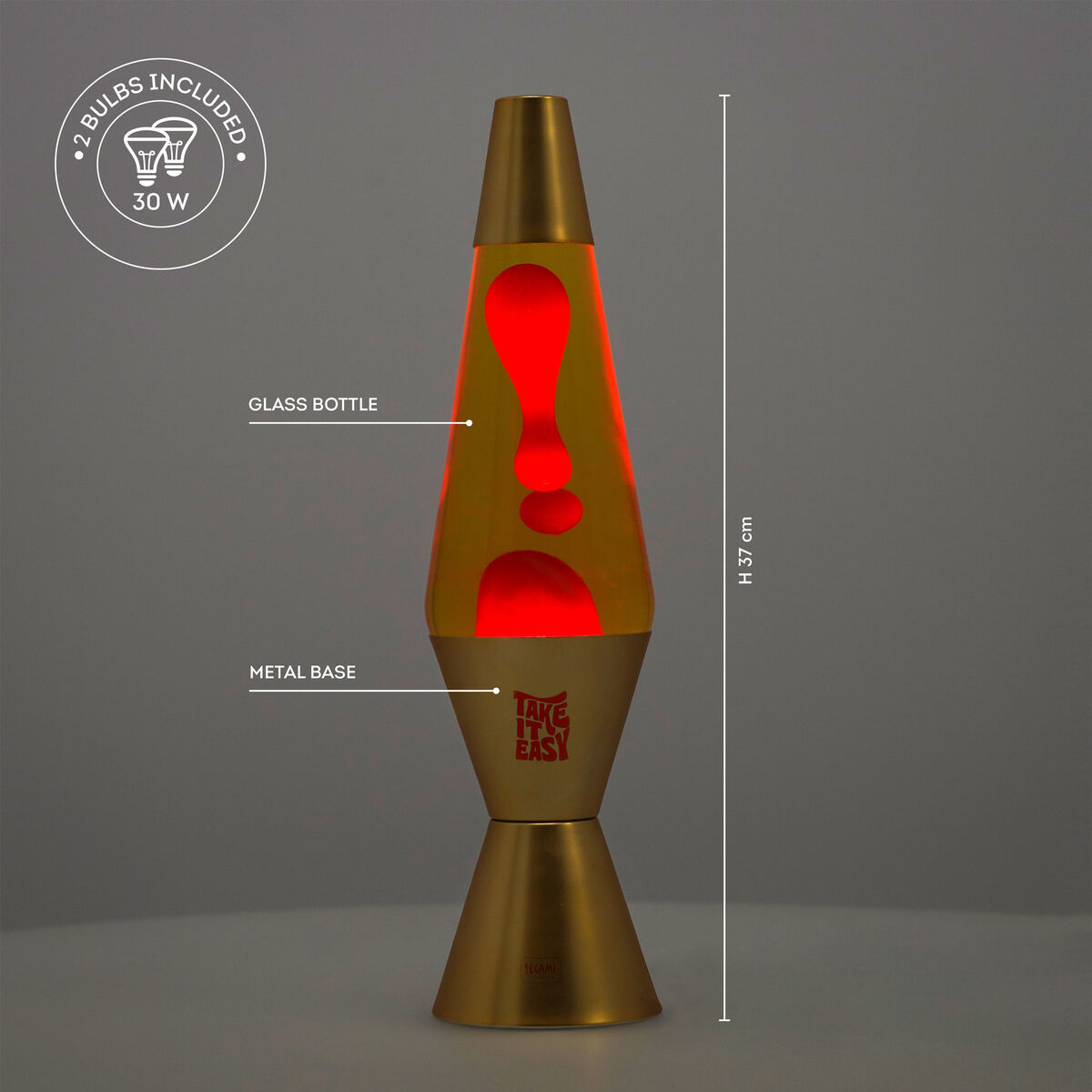Lampe à Lave Gold - Magmastic!