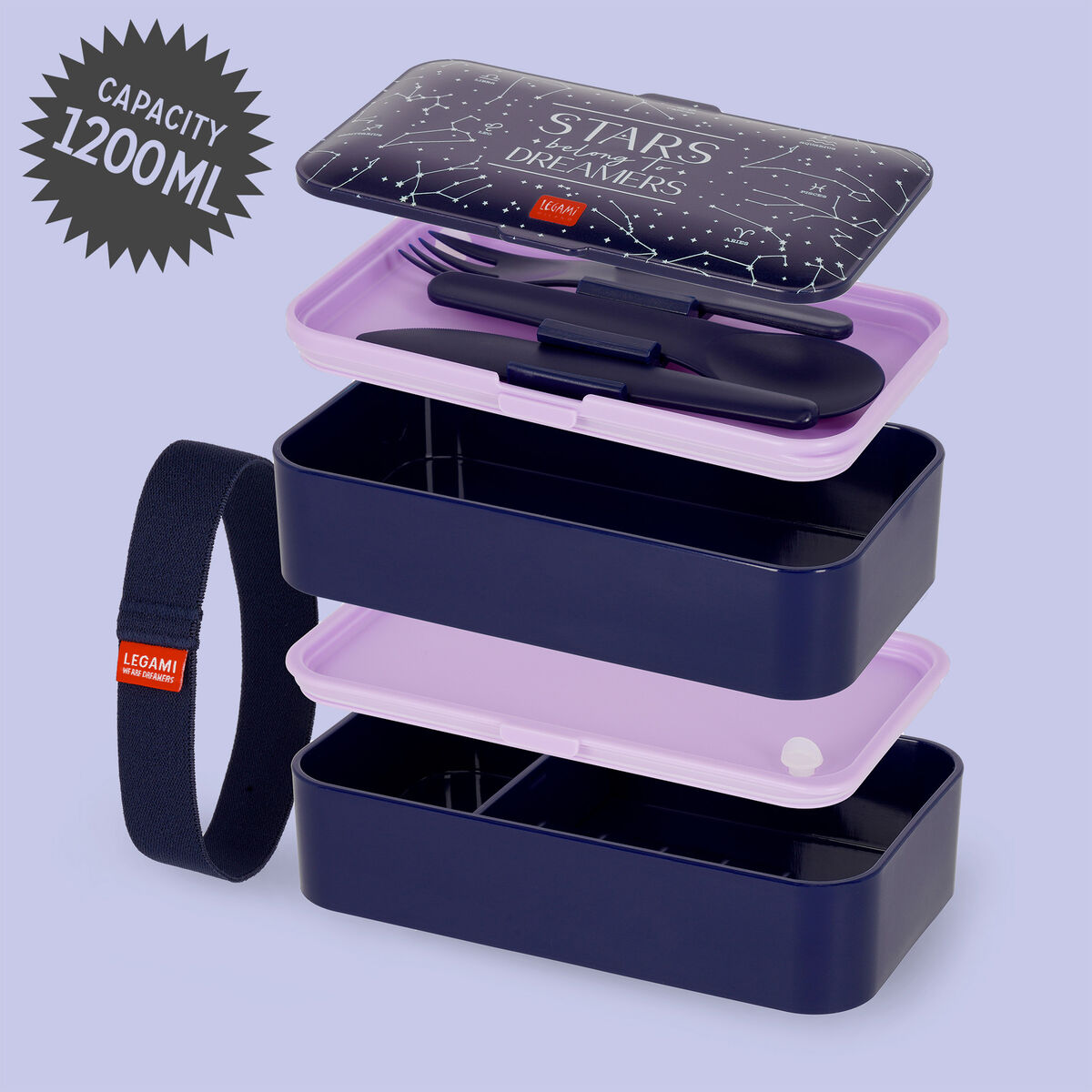 Boîte Repas 1200 ml - Stars - Lunch Box