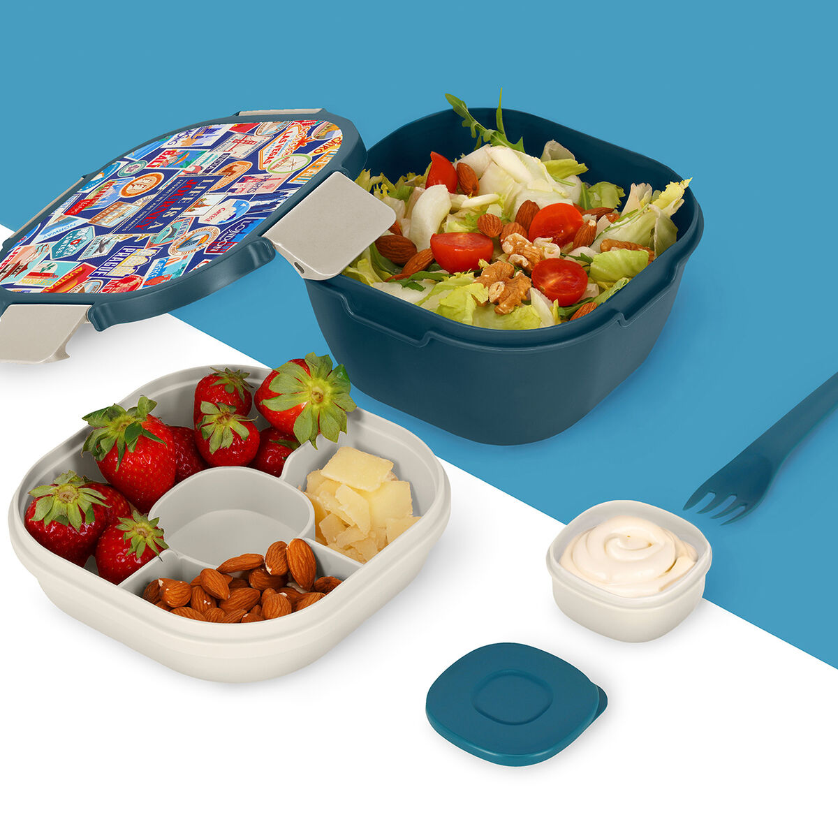 Boîte Repas 1700 ml - Flowers- Lunch Box