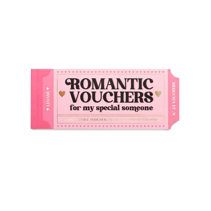 Carnet de 24 Bons Romantiques - Anglais - Bons cadeaux