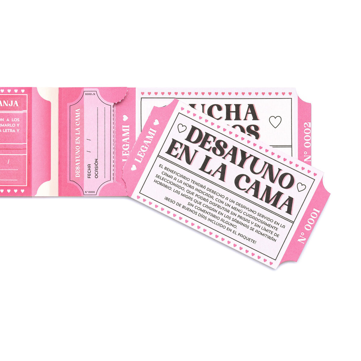 Carnet de 24 Bons Romantiques - Espagnol - Gift Vouchers
