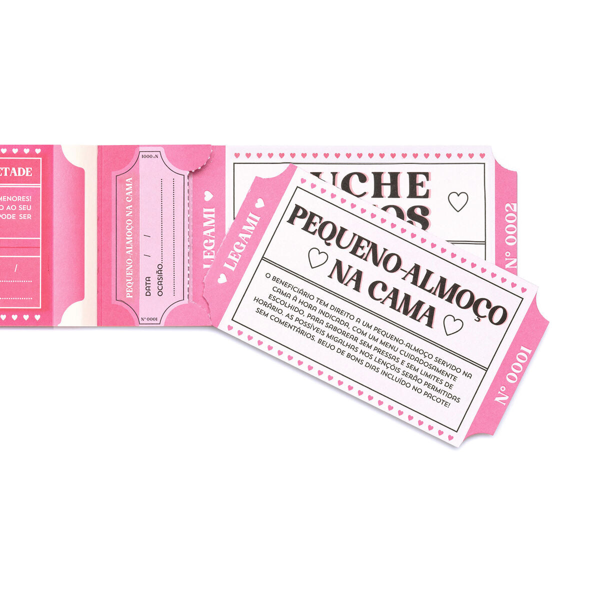 Carnet de 24 Bons Romantiques - Portugais - Gift Vouchers