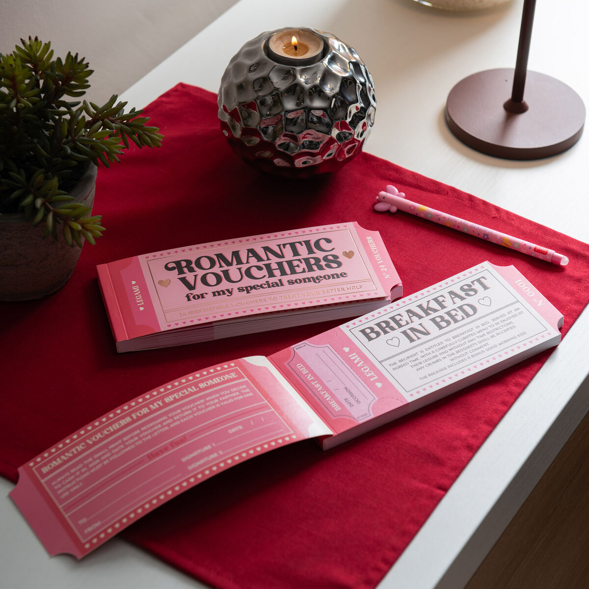Carnet de 24 Bons Romantiques - Portugais - Gift Vouchers