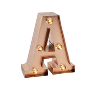 Lettre Décorative Lumineuse Rose Gold - A - Mini Decorative Light