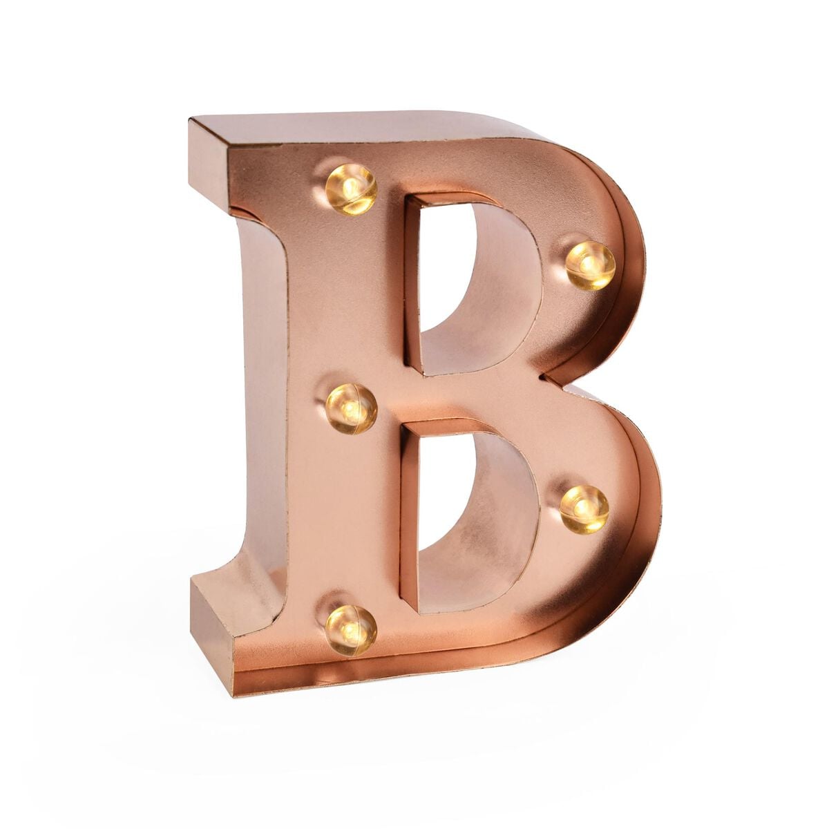 Lettre Décorative Lumineuse Rose Gold - B - Mini Decorative Light