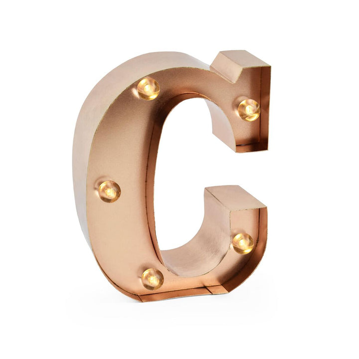 Lettre Décorative Lumineuse Rose Gold - C - Mini Decorative Light
