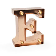 Lettre Décorative Lumineuse Rose Gold - E - Mini Decorative Light