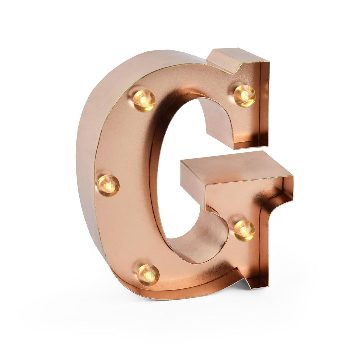 Lettre Décorative Lumineuse Rose Gold - G - Mini Decorative Light