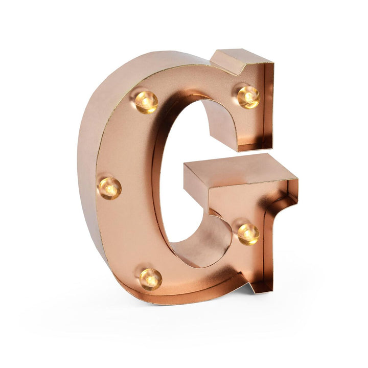 Lettre Décorative Lumineuse Rose Gold - G - Mini Decorative Light