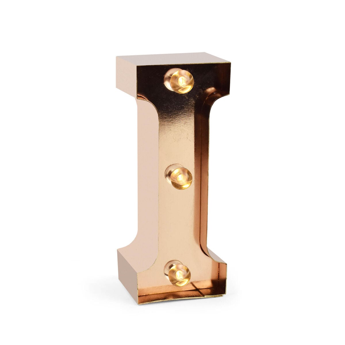 Lettre Décorative Lumineuse Rose Gold - I - Mini Decorative Light