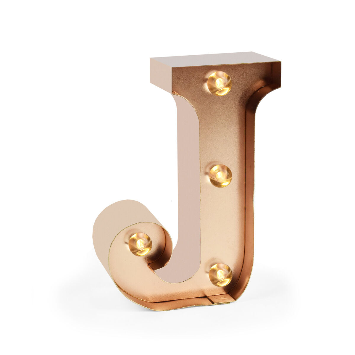 Lettre Décorative Lumineuse Rose Gold - J - Mini Decorative Light